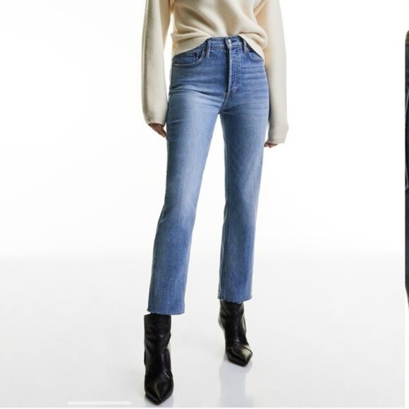 Aritzia Denim Forum The Arlo High Rise Straight